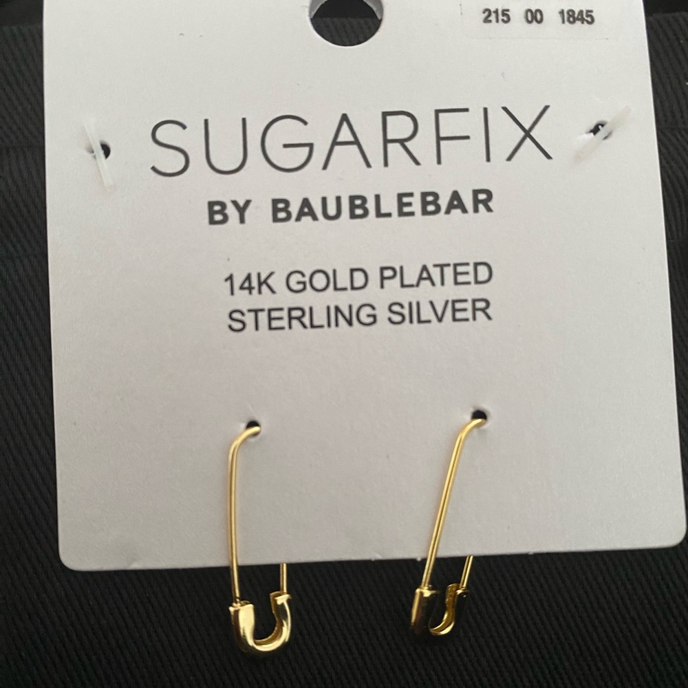 14K Gold Plated Sterling Silver Pin Earrings | Nickel Free